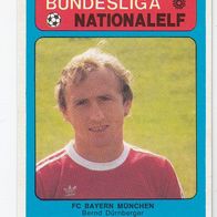Americana Bundesliga / Nationalelf Bernd Dürnberger FC Bayern München Nr 34