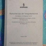 Fachwörter aus der Telegrafentechnik, Siemens 1959