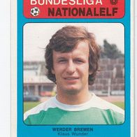 Americana Bundesliga / Nationalelf Klaus Wunder Werder Bremen Nr 137