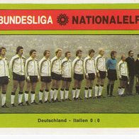 Americana Bundesliga / Nationalelf Mannschaftsbild Deutschland - Italien Nr 287