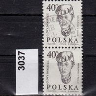 Polen Mi. Nr. 3037 - 2fach - senkrecht - Köpfe aus der Wawel-Burg, Krakau o <