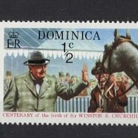 Winston Churchill, beim Pferd Marke ist Postfrisch.