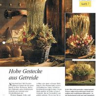 Hohe Gestecke aus Getreide (Deko-K) - Infokarte über