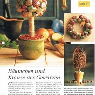 Bäumchen und Kränze aus Gewürzen (Deko-K) - Infokarte über