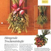 Hängende Trockensträuße (Deko-K) - Infokarte über