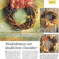 Weidenkränze mit ländlichem Charakter (Deko-K) - Infokarte über