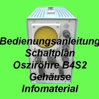 Bedienungsanleitung, Schaltplan, Reparatur, Service Oszilloskop EO1-73, DDR