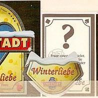 Bieretikett Sonderausgabe "Winterliebe" Innstadt Brauerei Passau Niederbayern Bayern