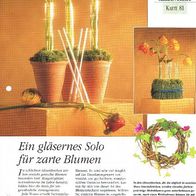 Ein gläsernes Solo für zarte Blumen (Deko-K) - Infokarte über