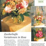 Zauberhafte Variationen in Rosa (Deko-K) - Infokarte über