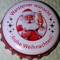 Warsteiner wünscht frohe Weihnachten Bier Kronkorken 2017 Kronenkorken Weihnachtsmann