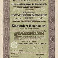 3x Hypothekenbank in Hamburg von 1940