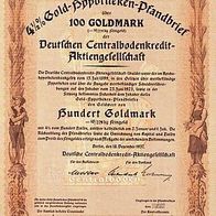 2x Deutsche Centralbodenkredit von 1937