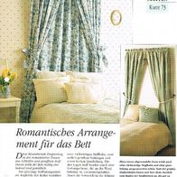Romantisches Arrangement für das Bett (Deko-K) - Infokarte über