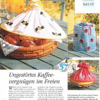 Ungestörtes Kaffeevergnügen im Freien (Deko-K) - Infokarte über