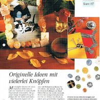 Originelle Ideen mit vielerlei Knöpfen (Deko-K) - Infokarte über