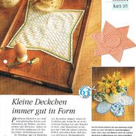 Kleine Deckchen immer gut in Form (Deko-K) - Infokarte über