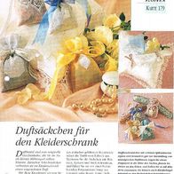 Duftsäckchen für den Kleiderschrank (Deko-K) - Infokarte über