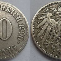 Deutsches Reich 10 Pfennig 1900 E ## S4