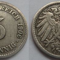 Kaiserreich 5 Pfennig 1906 F ## S11