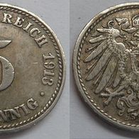 Kaiserreich 5 Pfennig 1913 D ## S11