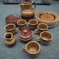 Kaffeeservice, braun (M#)