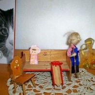 Puppenmöbel + Bauernstube + Speicherfund + 6 Teile