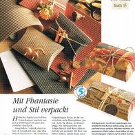 Mit Phantasie und Stil verpackt (Deko-K) - Infokarte über