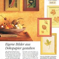 Eigene Bilder aus Dekopapier gestalten (Deko-K) - Infokarte über