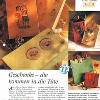Geschenke - die kommen in die Tüte (Deko-K) - Infokarte über