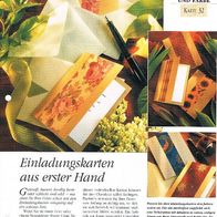 Einladungskarten aus erster Hand (Deko-K) - Infokarte über