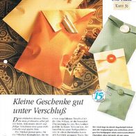 Kleine Geschenke gut unter Verschluß (Deko-K) - Infokarte über