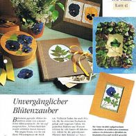 Unvergänglicher Blütenzauber (Deko-K) - Infokarte über
