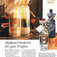 Maßgeschneidertes für gute Tropfen (Deko-K) - Infokarte über