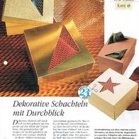 Dekorative Schachteln mit Durchblick (Deko-K) - Infokarte über