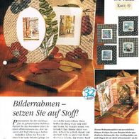 Bilderrahmen - setzen Sie auf Stoff! (Deko-K) - Infokarte über