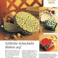 Schlichte Schachteln blühen auf (Deko-K) - Infokarte über
