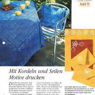 Mit Kordeln und Seilen Motive drucken (Deko-K) - Infokarte über