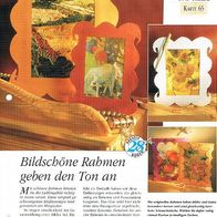 Bildschöne Rahmen geben den Ton an (Deko-K) - Infokarte über