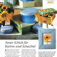 Neuer Schick für Karton und Schachtel (Deko-K) - Infokarte über