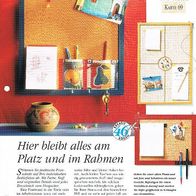 Hier bleibt alles am Platz und im Rahmen (Deko-K) - Infokarte über