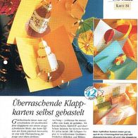 Überraschende Klappkarten selbst gebastelt (Deko-K) - Infokarte über