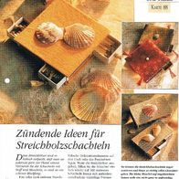 Zündende Ideen für Streichholzschachteln (Deko-K) - Infokarte über