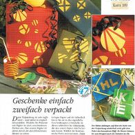 Geschenke einfach zweifach verpackt (Deko-K) - Infokarte über