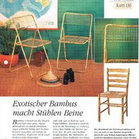 Exotischer Bambus macht Stühlen Beine (Deko-K) - Infokarte über