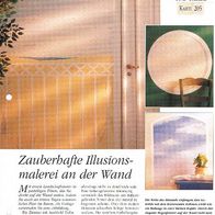 Zauberhafte Illusionsmalerei an der Wand (Deko-K) - Infokarte über
