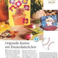 Originelle Karten mit Einstecktäschchen (Deko-K) - Infokarte über