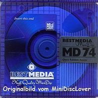 Bestmedia MiniDisc 74er schönes Design 3er-Set Selten