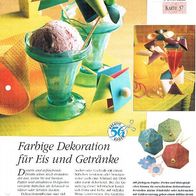 Farbige Dekoration für Eis und Getränke (Deko-K) - Infokarte über
