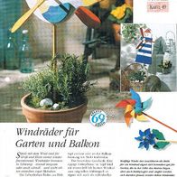 Windräder für Garten und Balkon (Deko-K) - Infokarte über